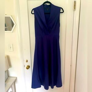 Banana Republic Navy Satin Dress